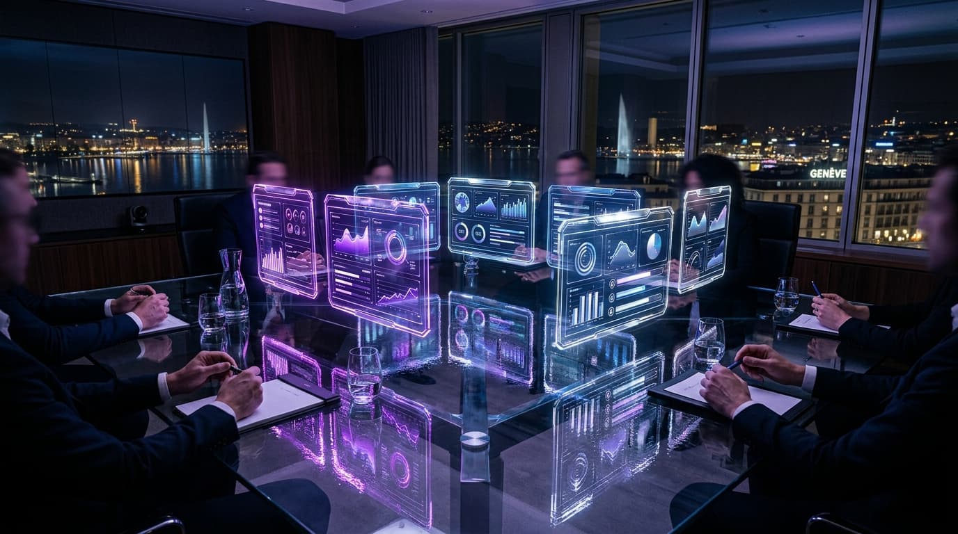 Choisir agence digitale Geneve : réunion entre client PME et équipe agence web pour projet digital