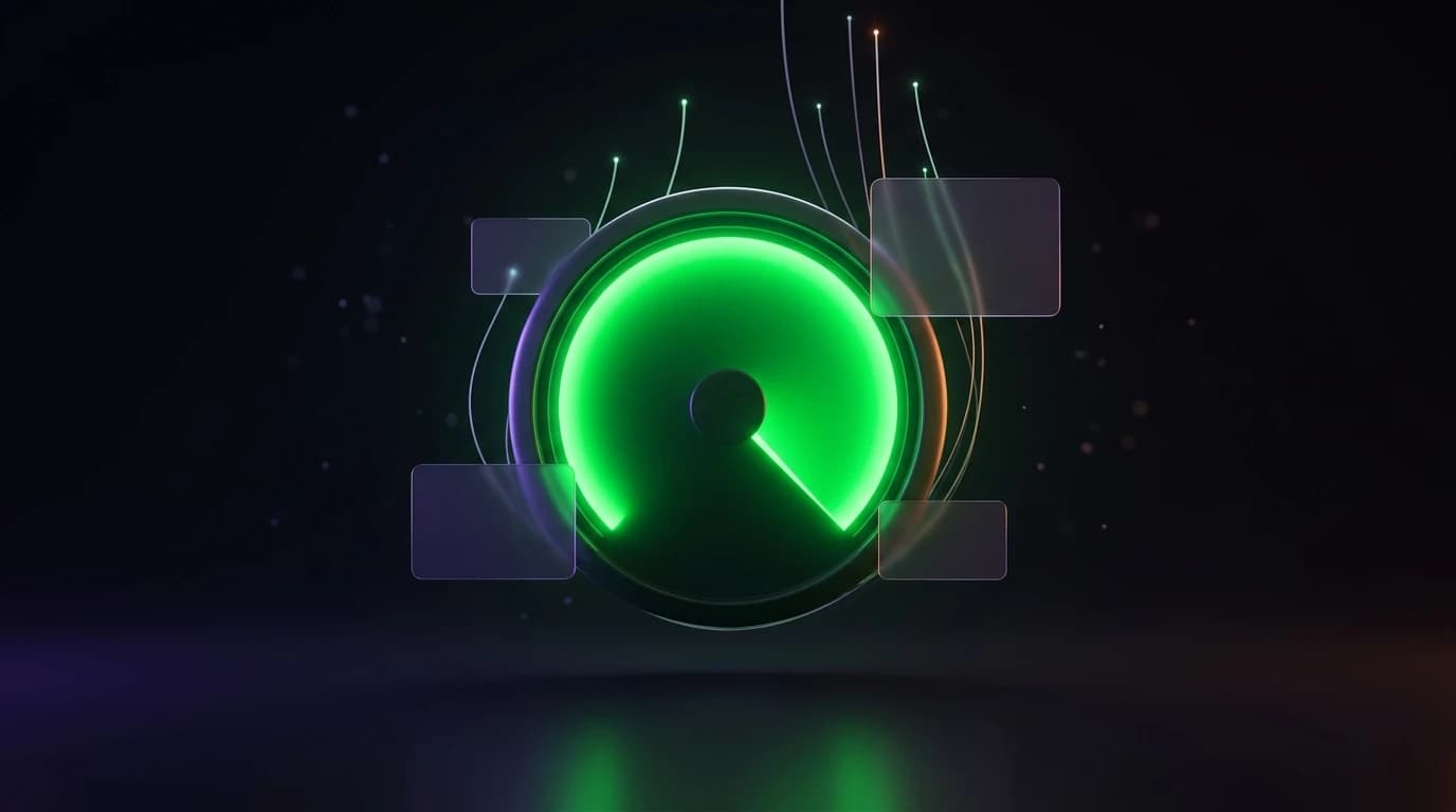 Performance web et référencement d'un site Next.js : chargement rapide et Core Web Vitals au vert pour une PME romande