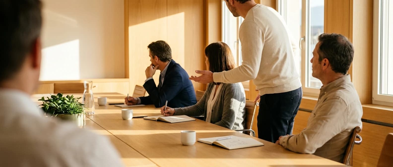 Formation Claude IA Genève : formateur DKDP accompagnant les participants sur leurs propres cas d'usage pendant la journée
